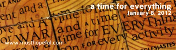 a time for everything under the sun